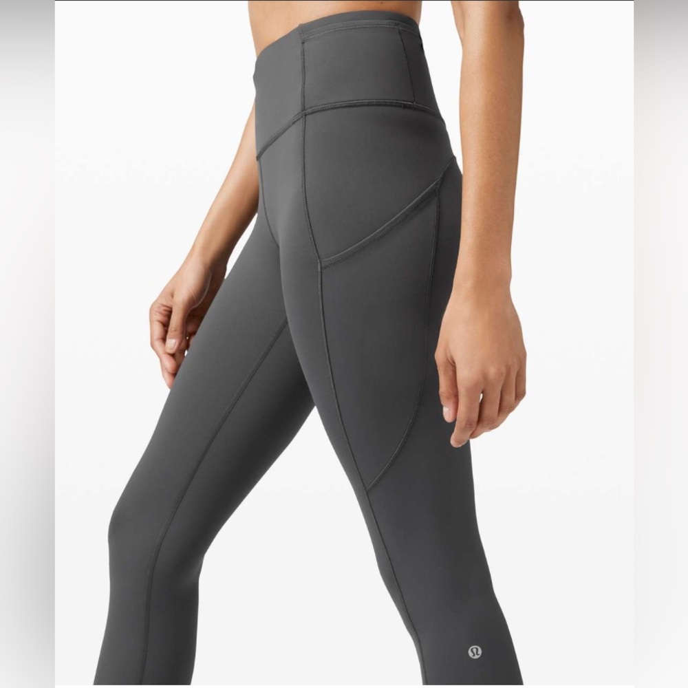 Lululemon Fast & Free leggings 28” size 4 gray grey